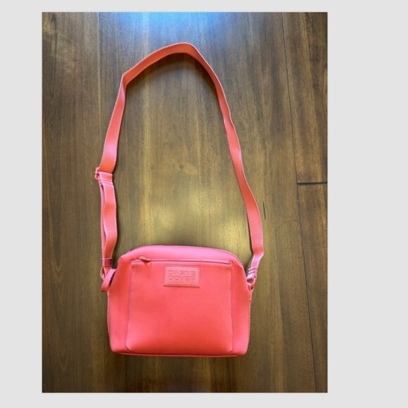 Dagne Dover Women's Micah Crossbody Neoprene Bag Rhubarb Adjustable Strap - Picture 1 of 16